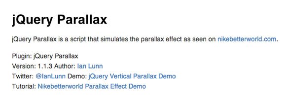 滾動視差網站工具與教程