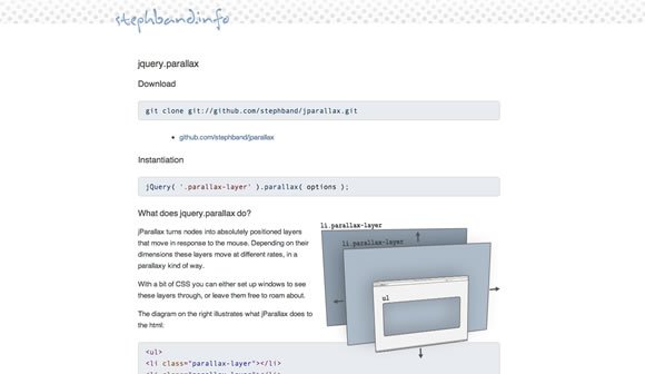 滾動視差網站工具與教程